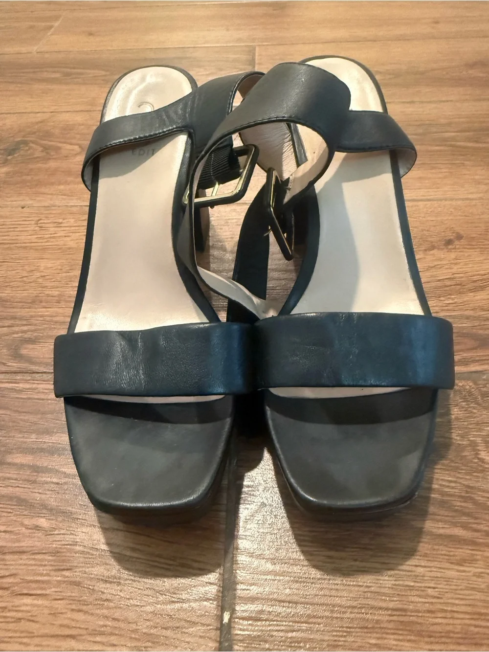 ✨27 Edit Black Block Heel Sandals with Buckle Strap